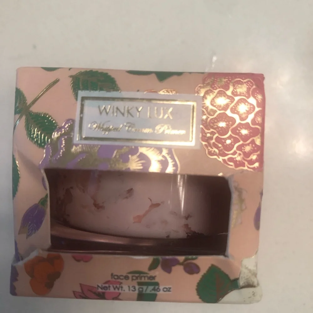 WINKY LUX Pink Floral Face So Whipped Luxury Primer and Pawsh Lipstick Duo